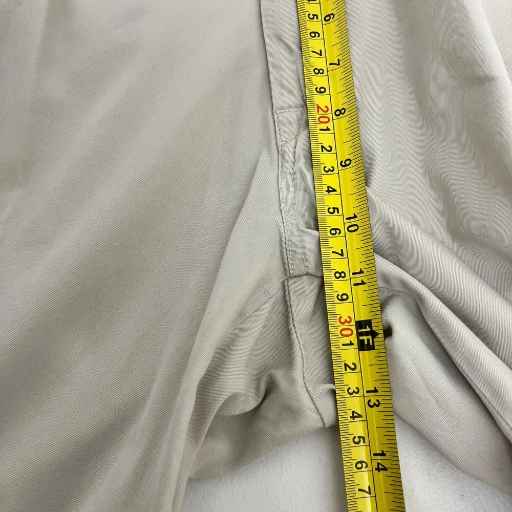 Polo Ralph Lauren Mens 38/32 Suffield Chino Pants Beige Flat Front Slash Pockets